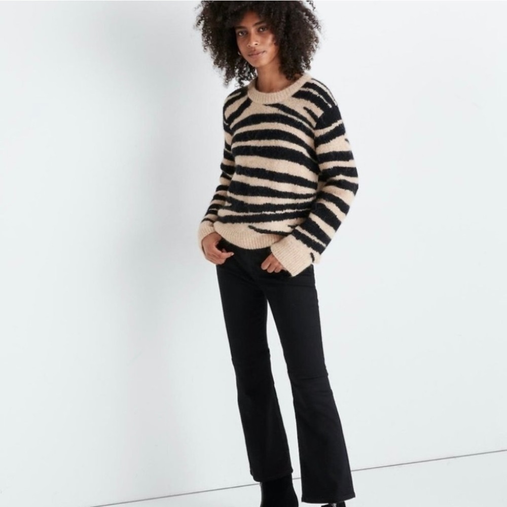 Madewell Zebra print sweater